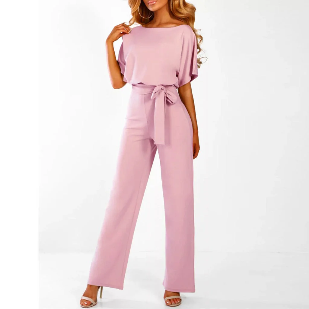 Naisten Jumpsuit Leveillä Jaloilla Pitsi-yksityiskohdilla Polyesteri - Image 7