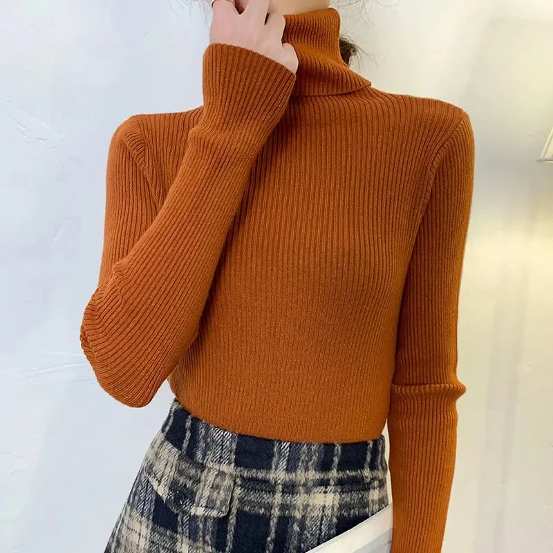 Naisten Tekokashmir Turtleneck Villajäljitelmäpaita - Image 8