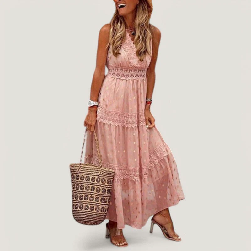 Naisten Kesämekko Boho Ilmava Puuvilla Maxi - Image 6
