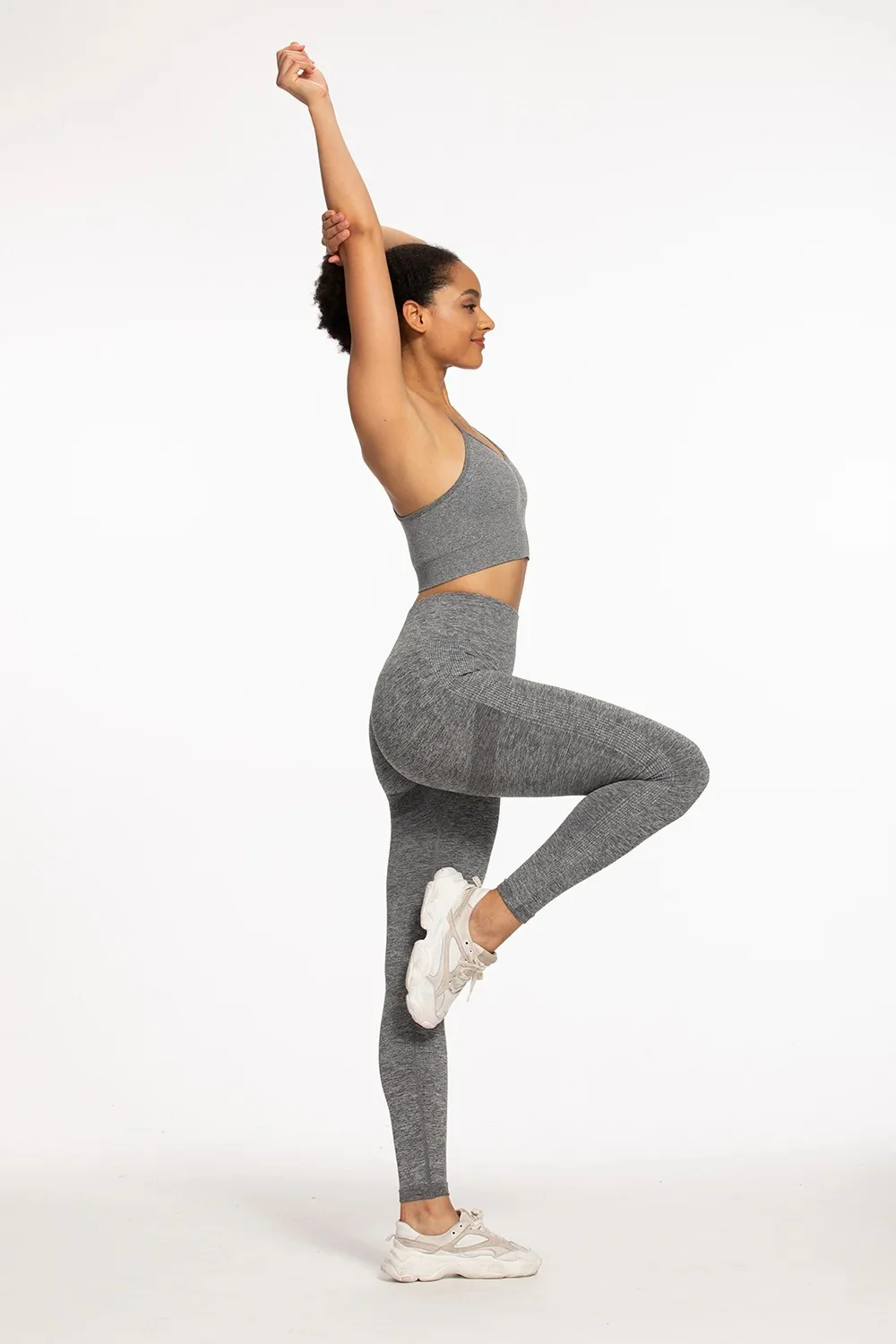 Naisten korkea vyötärö Workout Leggingsit - Image 4