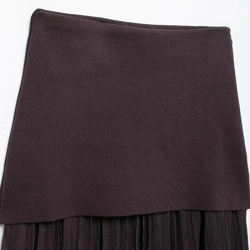 Naisten laskostettu Side-zip Midi-hame - Image 6