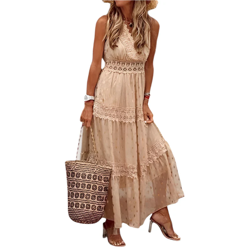 Naisten Maxi Mekko Boho Kesätyyli