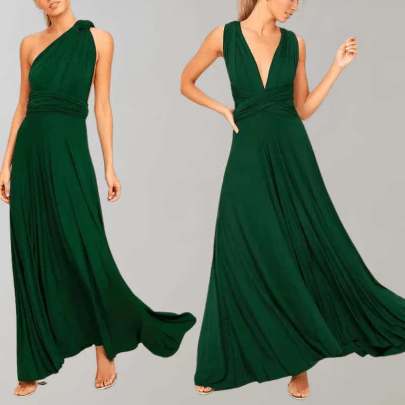 Naisten Maxi Mekko Monikäyttöinen Pitkähiha - Image 6