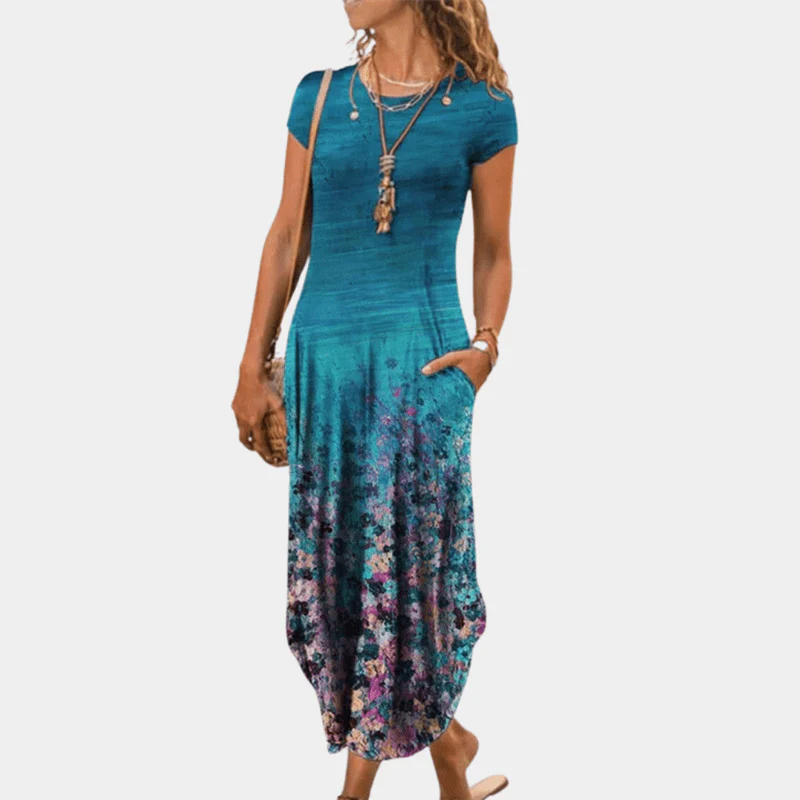 Naisten Maxi Mekko Tyylikäs Materiaali - Image 6