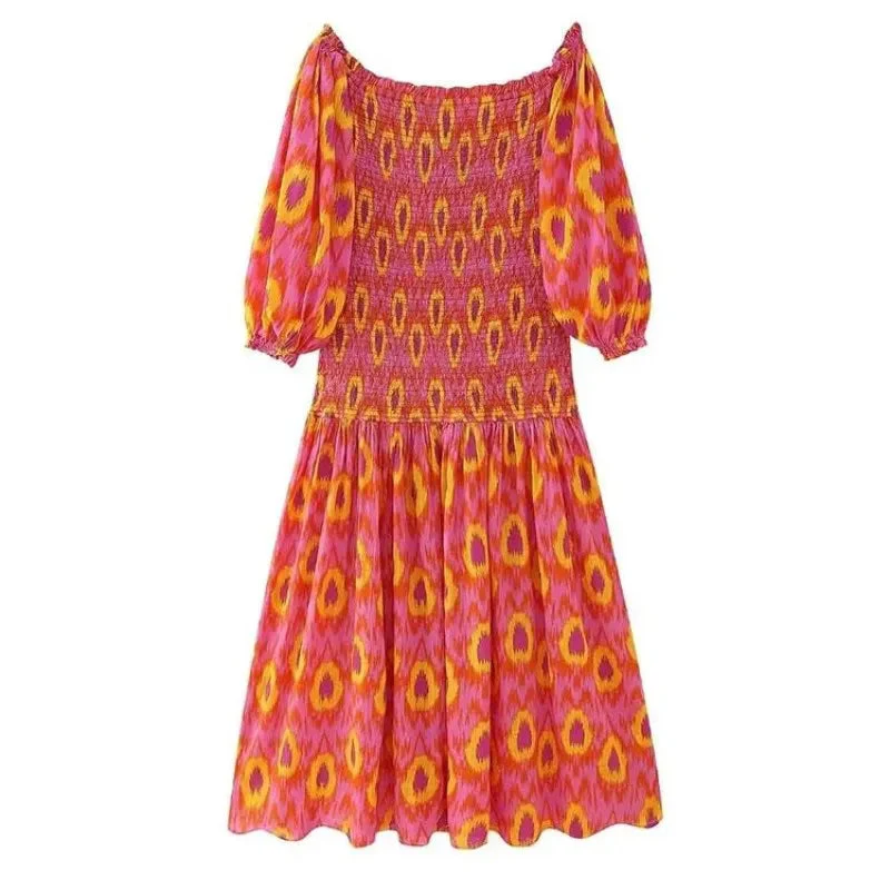 Naisten Maxi Mekko Värikäs Ilmava - Image 8