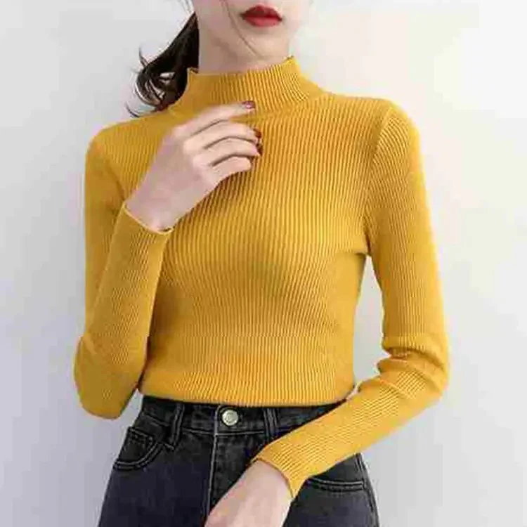 Naisten Mock Neck neulepusero - Image 11