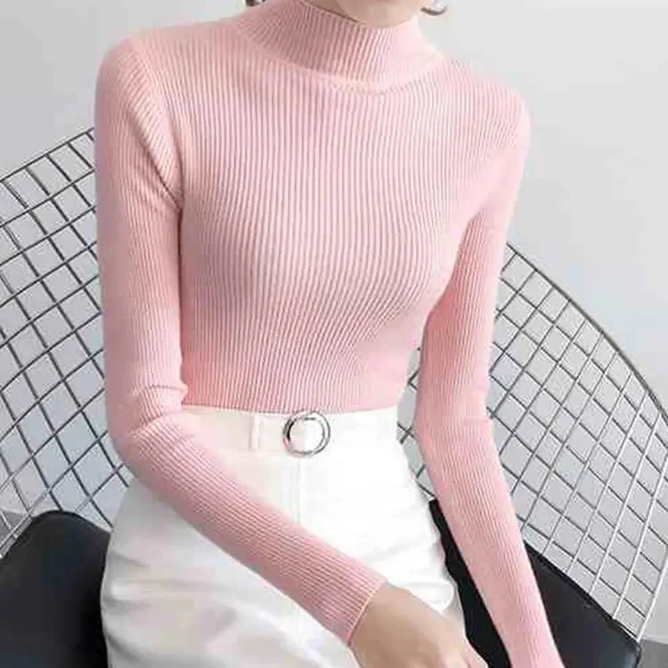 Naisten Mock Neck neulepusero - Image 7