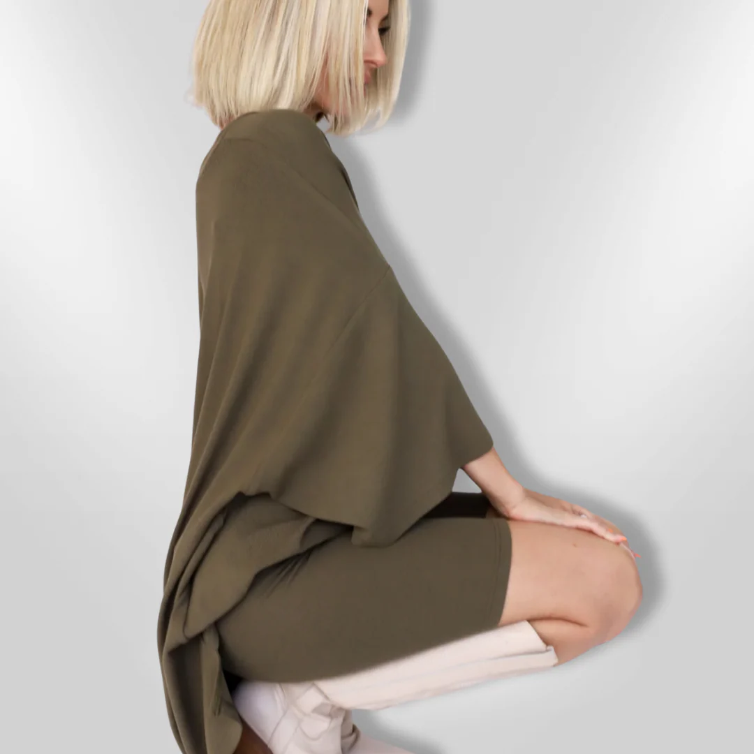 Naisten Mukava Setti Yhdistelmä Oversized Paita ja Shortsit - Image 5