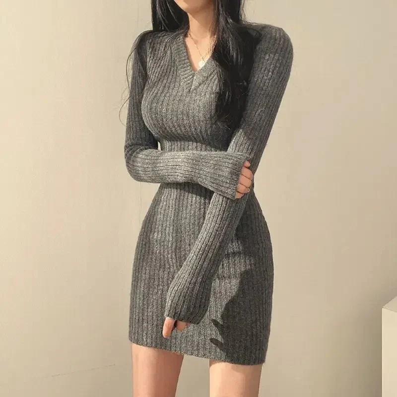 Naisten neuloa Slim Bodycon - Image 6