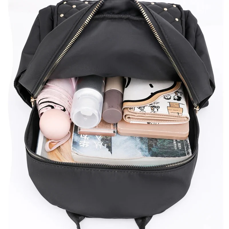Naisten Nylon Travel & School Backpack reppu - Image 3