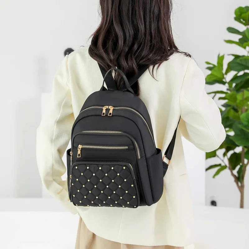 Naisten Nylon Travel & School Backpack reppu - Image 7