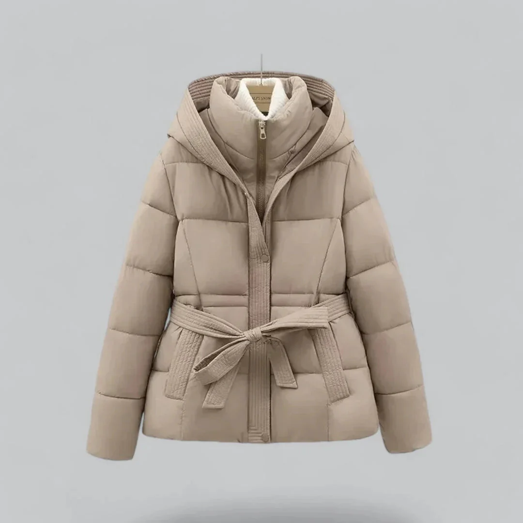 Naisten Parka-talvitakki Vyöllä - Image 3