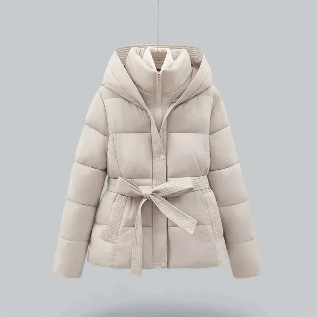 Naisten Parka-talvitakki Vyöllä - Image 4