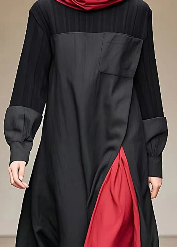 Naisten Pitkä Mekko Turtleneck Muotoilu - Image 4