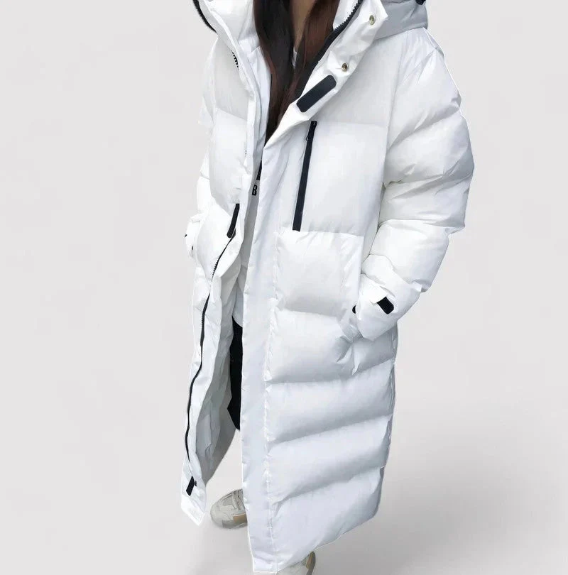 Naisten Pitkä Pufferparka Vedenpitävällä Tyylillä - Image 5