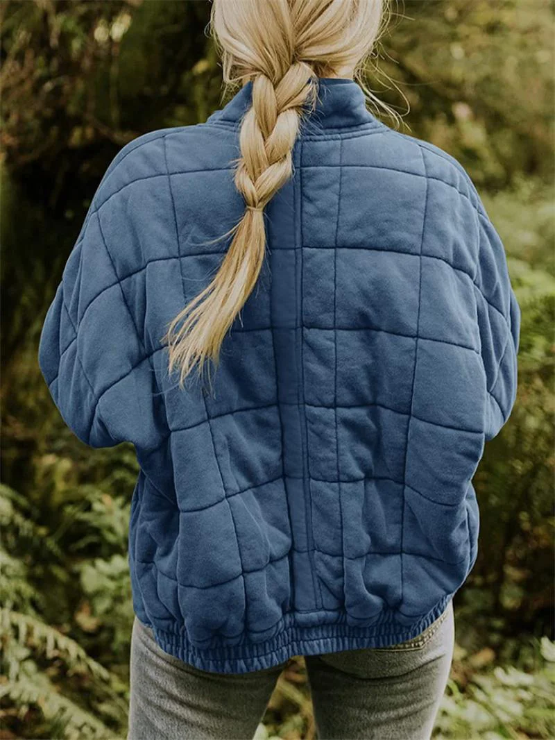 Naisten Pitkä Toppatakki Moderni Lämmin Kangas - Image 6