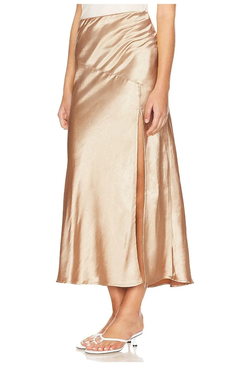 Naisten Polyesterisatiini Bodycon hame - Image 8
