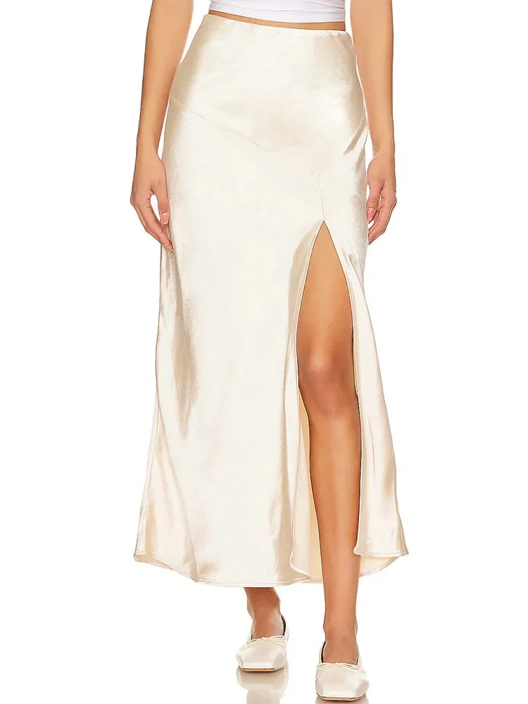 Naisten Polyesterisatiini Bodycon hame - Image 9