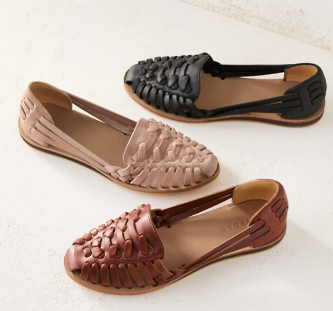 Naisten Slipper-kengät Tyylikkäällä Nahka- ja Tekstiilimateriaalilla - Image 4