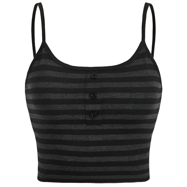 Naisten spagettihihainen crop top