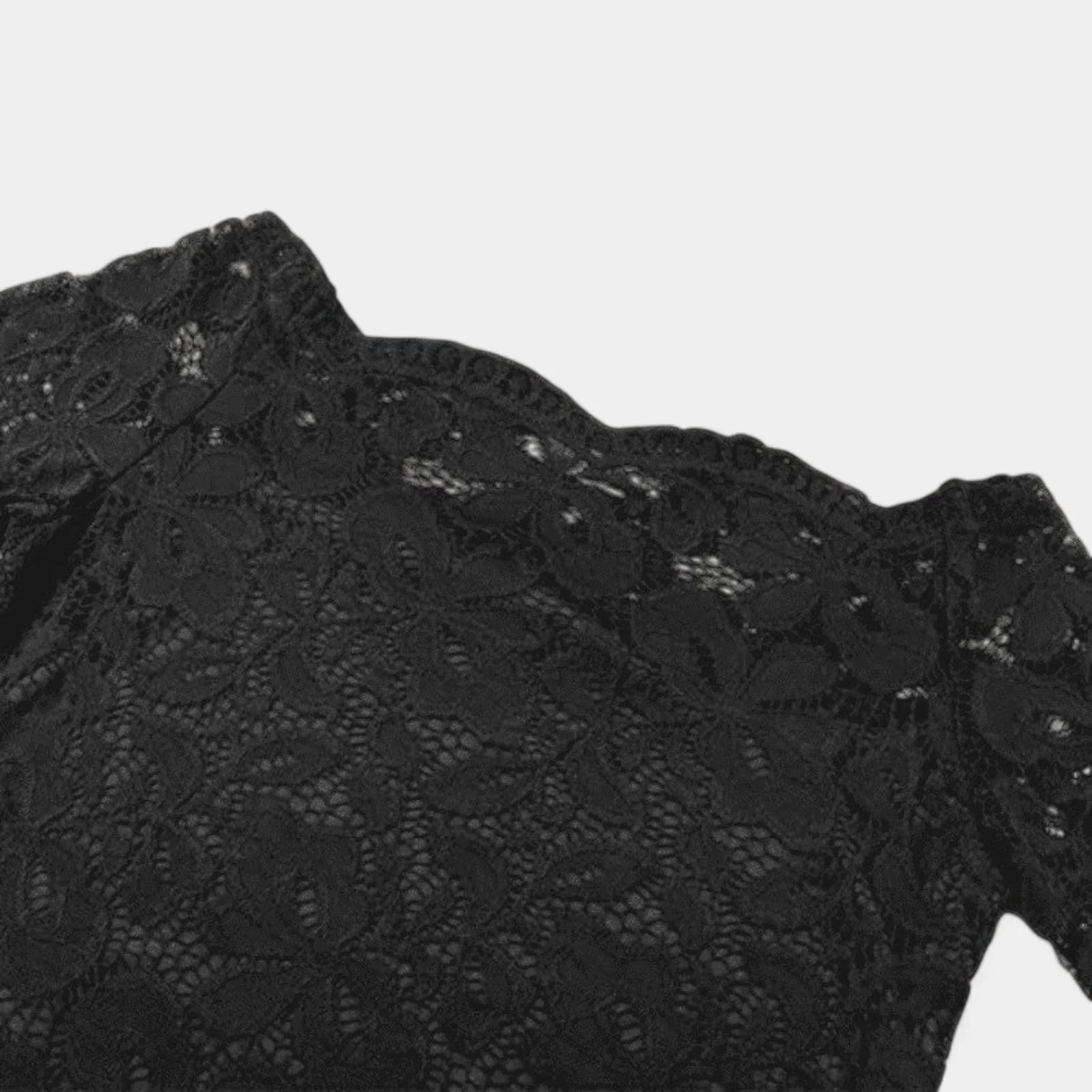 Naisten Toppi Off-Shoulder Pitkähihaista Verkkokangasta - Image 2