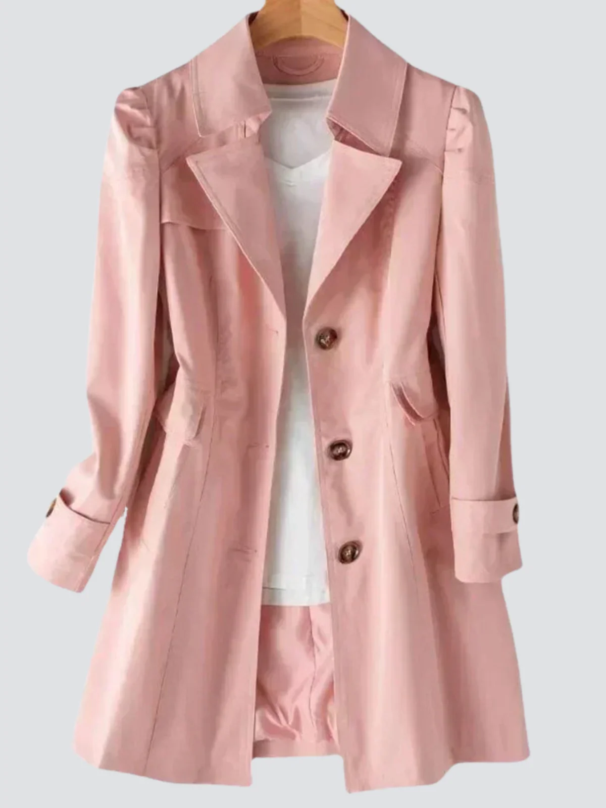 Naisten Trenchcoat Moderni Muotoilu - Image 8
