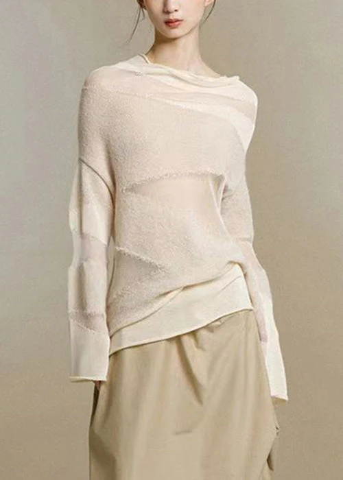Naisten Turtleneck Toppi Beige - Image 3