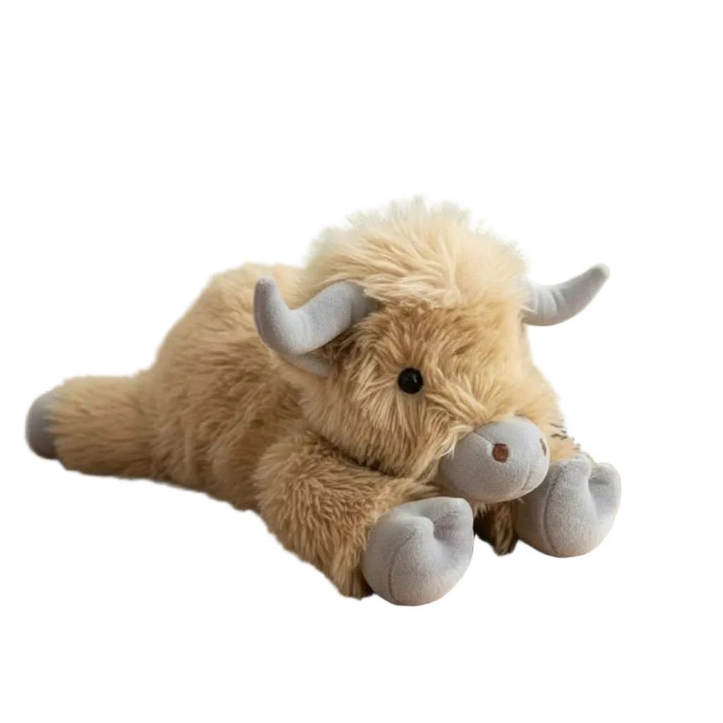 Pehmolelu Highland Cattle Realistinen Design
