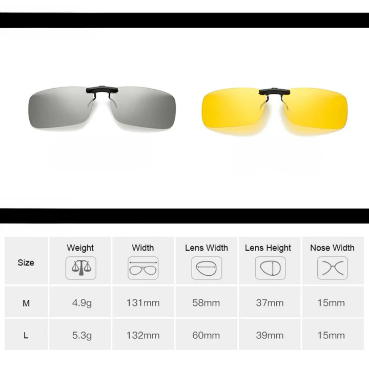 Polarisoidut clip-on-aurinkolasit - Image 9