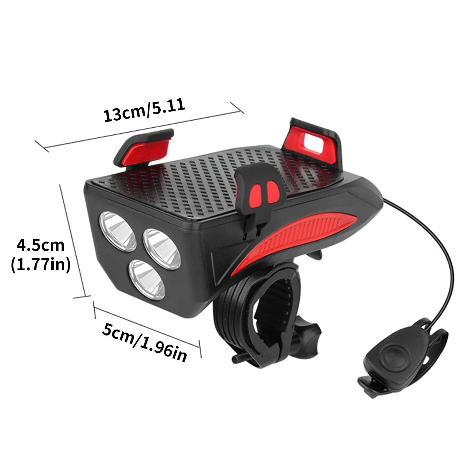 Pyöräilijöille suunniteltu 4-in-1 LED-lamppu, Powerbank ja Puhelinpidike - Image 6