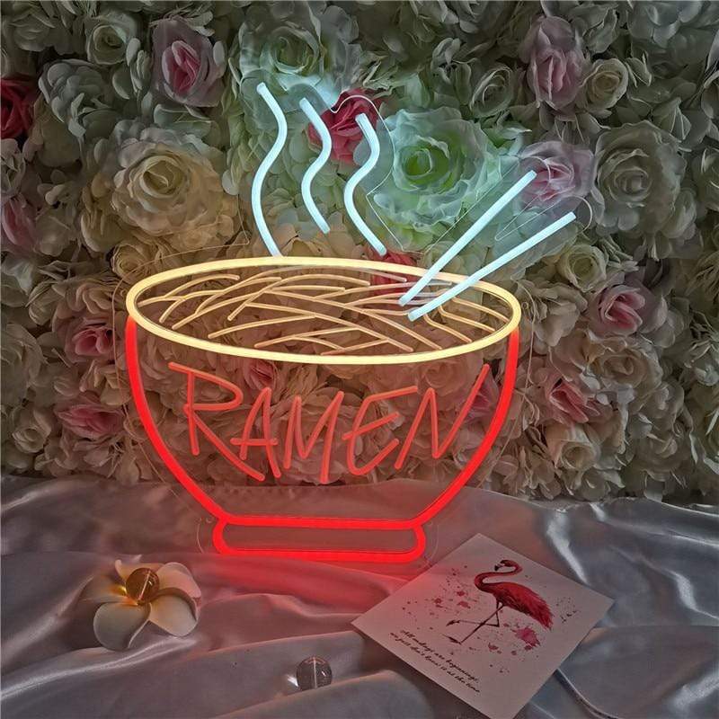 Ramen Neonvalokyltti Moderni Sisustuselementti