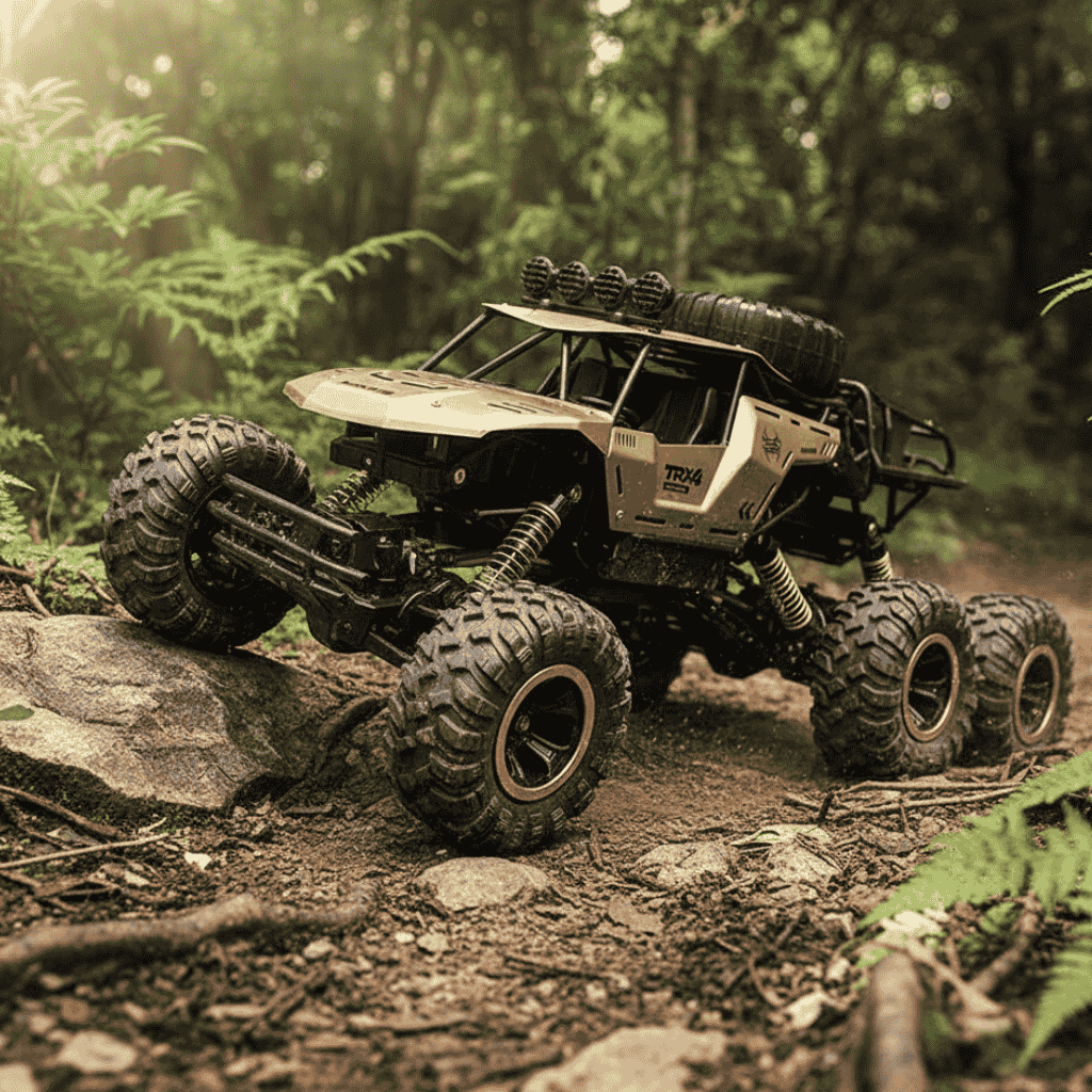 RC Monsteriauto 6WD LED-valoilla