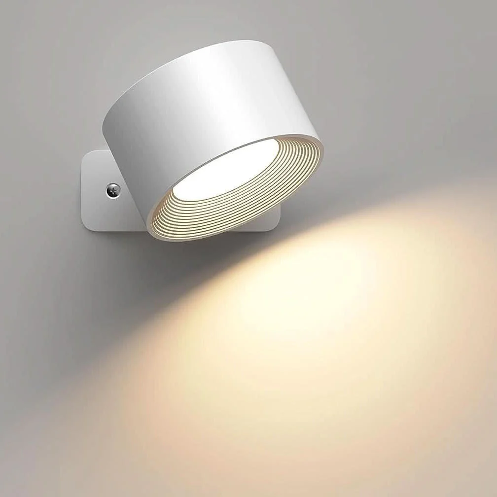 Seinävalaisin Himmennettävä Moderni LED 360° Kääntyvä Ladattava Seinälampuksi