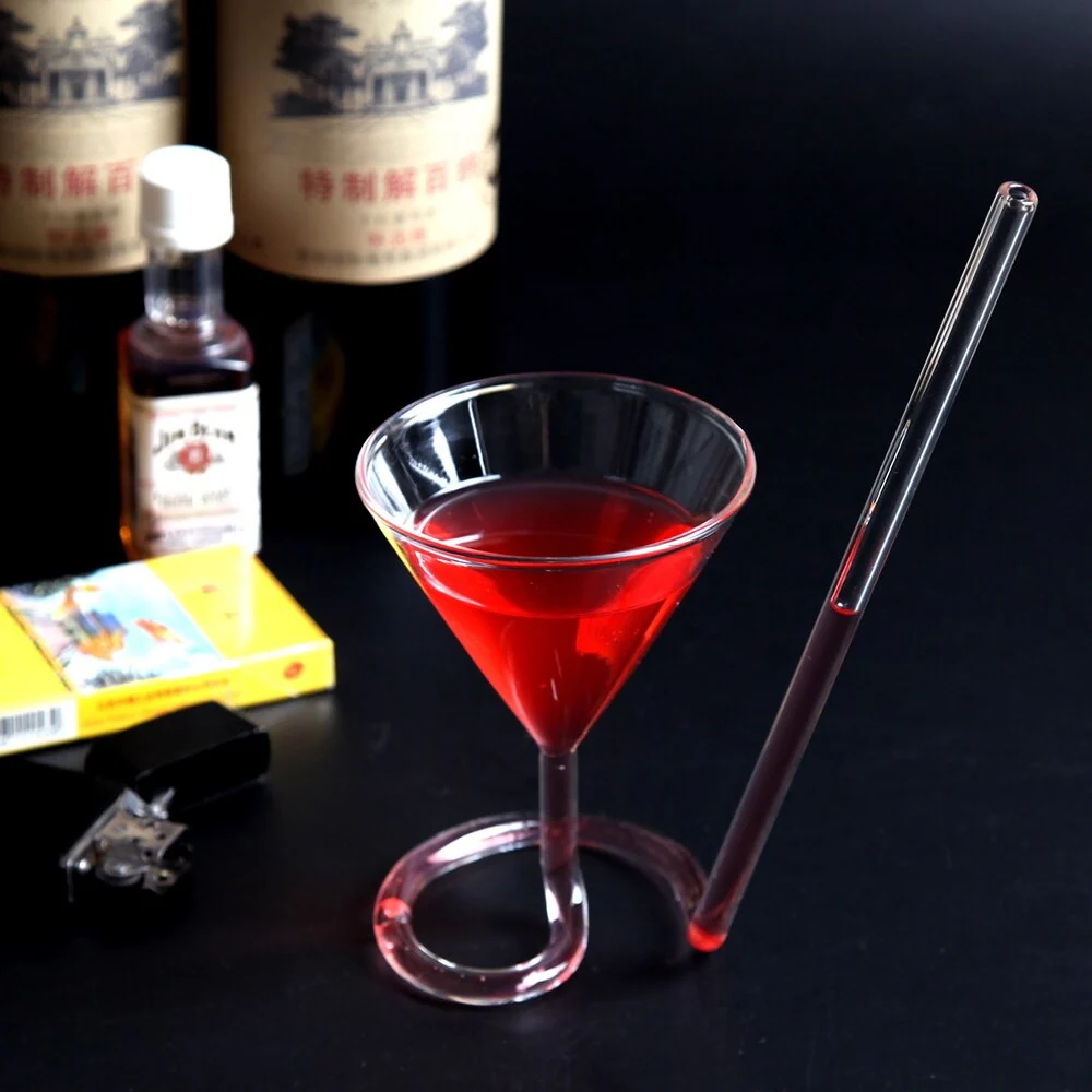 Spiral Straw Cocktail lasi - Image 4