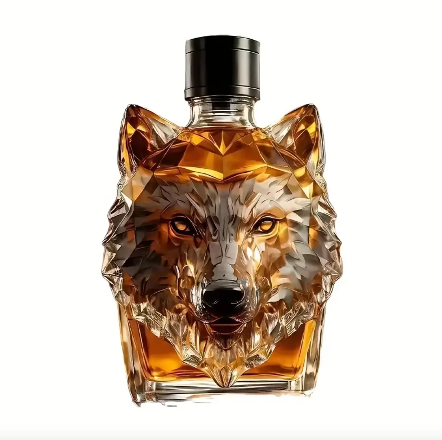 Spirit Wolf -viskikahvi lasipullossa