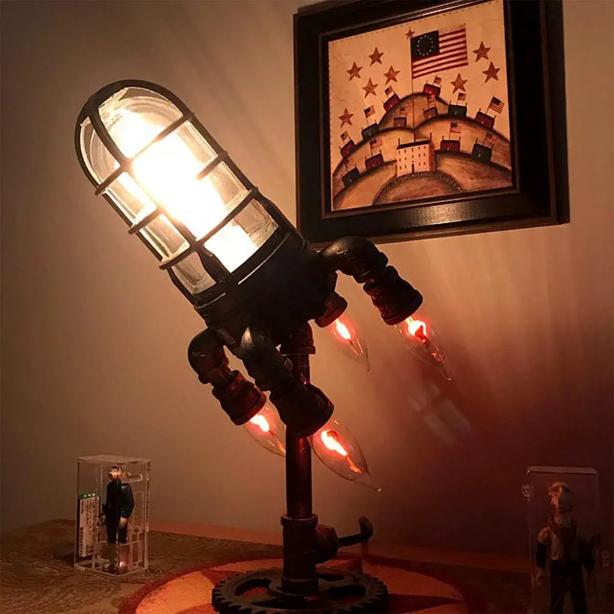 Steampunk Rocket lamppu - Image 7