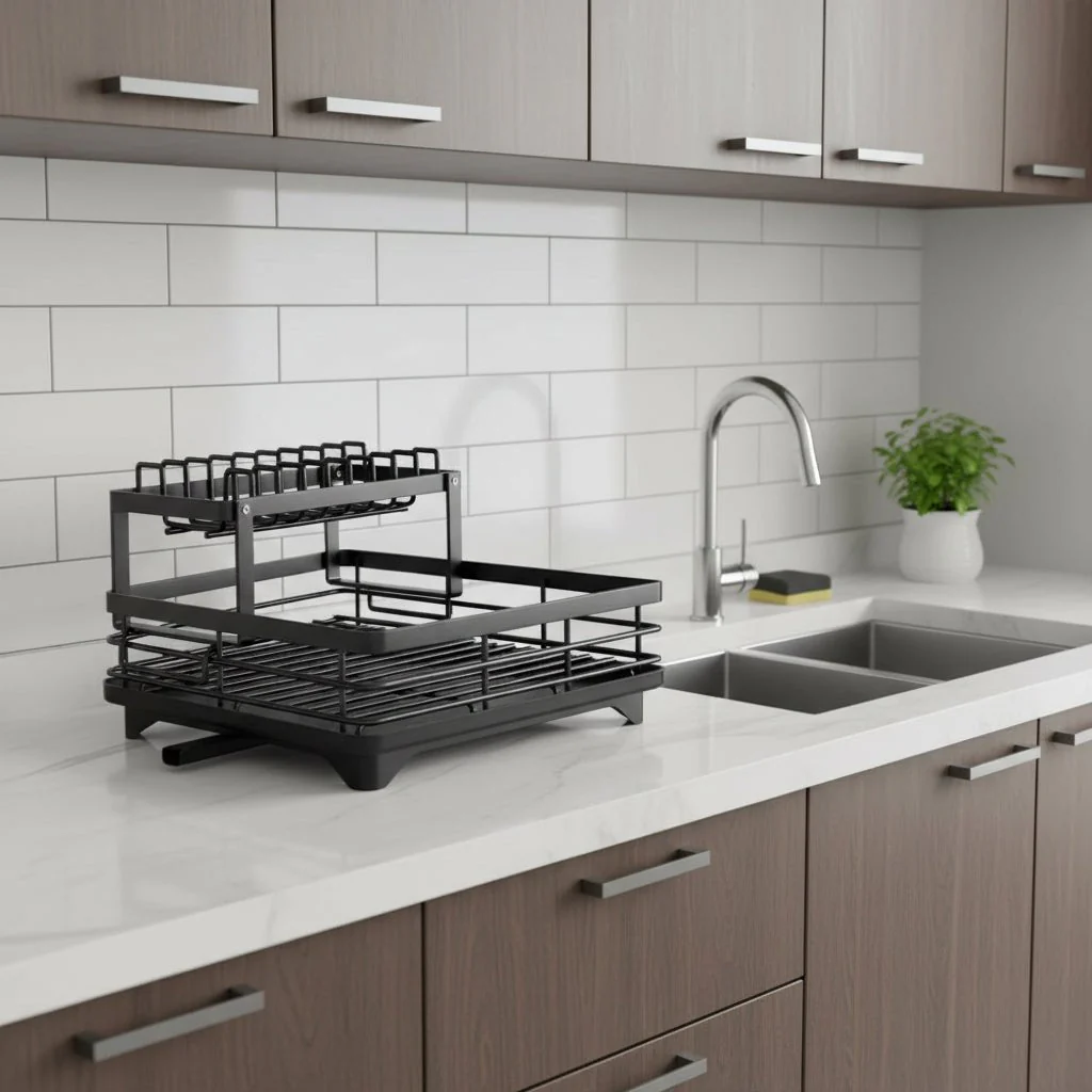 Taitettava Astiahylly Moderniin Keittiöön Minimalistinen Design - Image 3