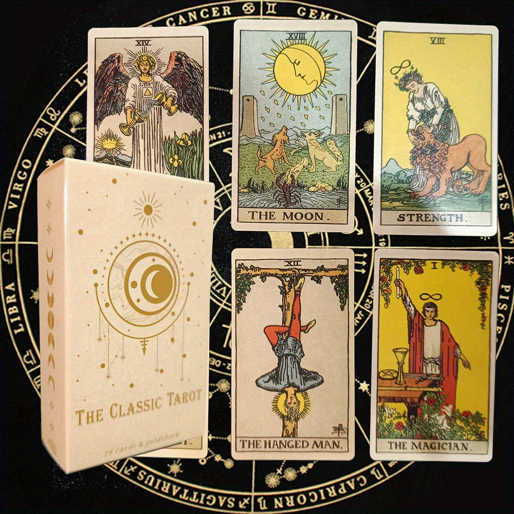 Tarot-korttisetti 78 korttia Mystinen Suunnittelu - Image 2