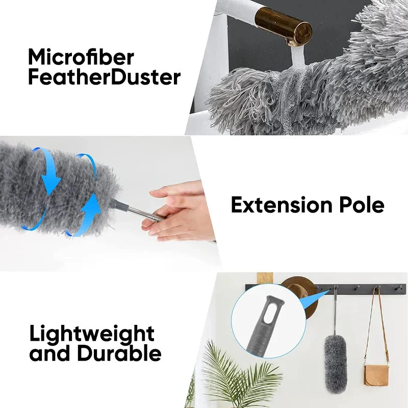 Teleskooppinen Puhdistusväline Mikrokuitupäällä - Image 3