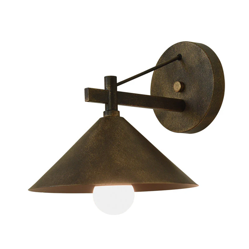 Teollinen Seinävalaisin Vintage Metallikartio Ulkokäyttöön