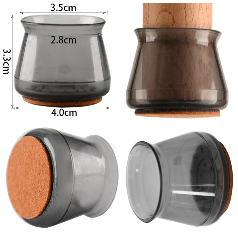 Tuolin Jalkasuojat 4 Kpl Moderni Muotoilu - Image 16