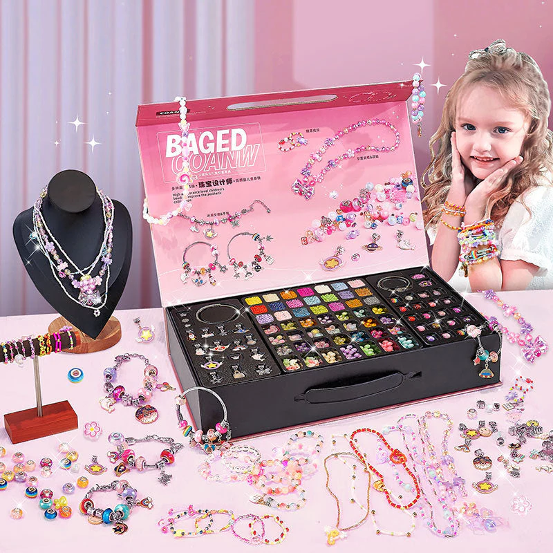Tyttöjen DIY Charm Rannekoru Setti - Image 15