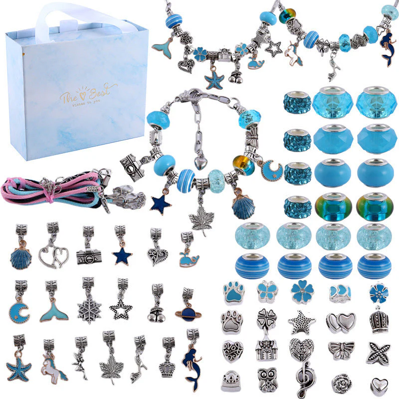 Tyttöjen DIY Charm Rannekoru Setti - Image 8