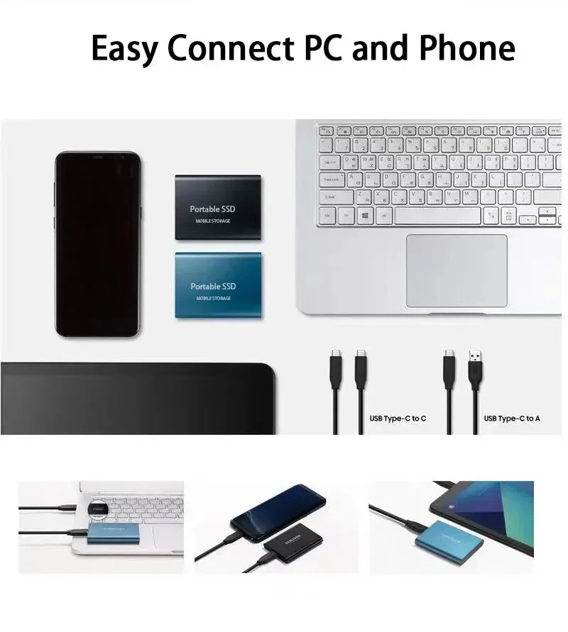 Ulkoisen SSD-levyn 128 TB Kompakti ja Luotettava Tallennustila - Image 6