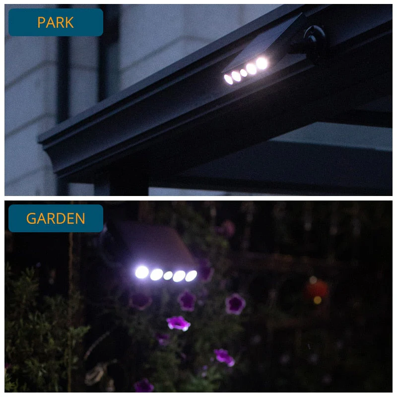 Ulkokäyttöön tarkoitettu LED-liiketunnistimella varustettu aurinkolamppu - Image 2