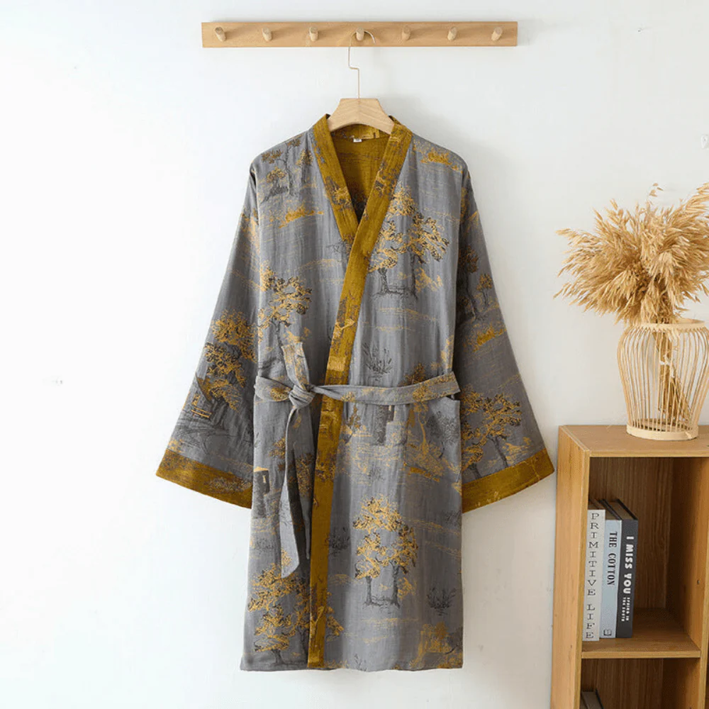 Unisex Kimono Kylpytakki Retro-tyylillä - Image 2