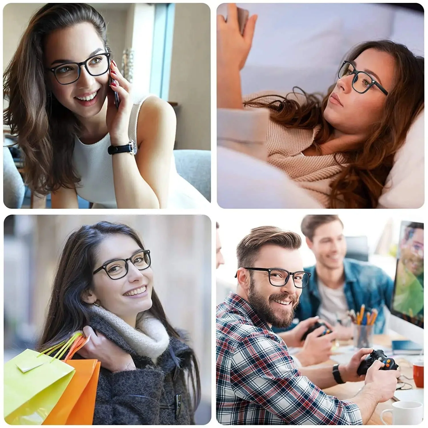 Unisex Sinisen Valon Lasit Suojaksi Moderni Muotoilu - Image 3