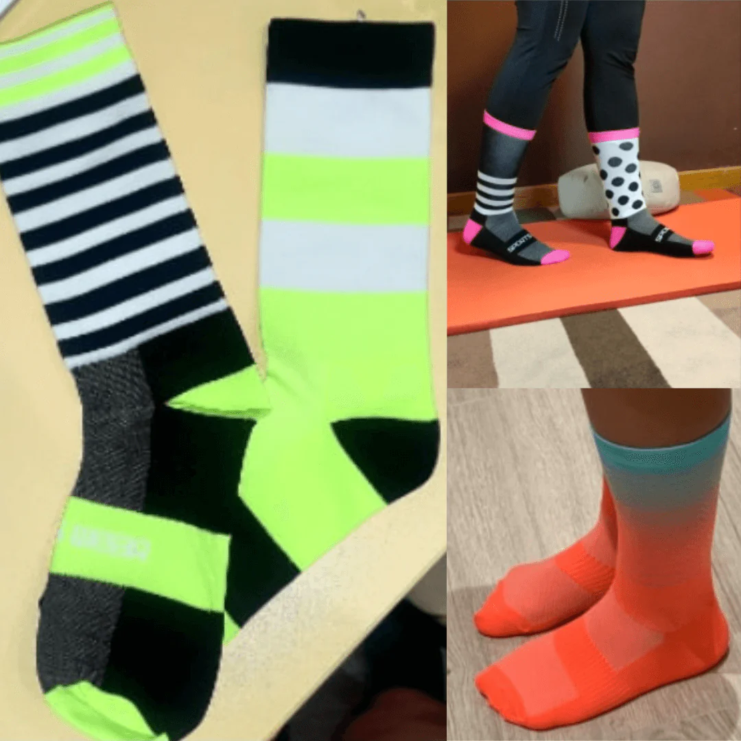 Unisex värikkäät urheilusukat - Image 30