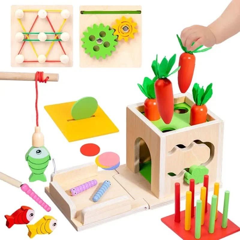 Vauvojen ActivityCube Oppimislelu Montessori-Inspiroitu Leikkikalu - Image 4