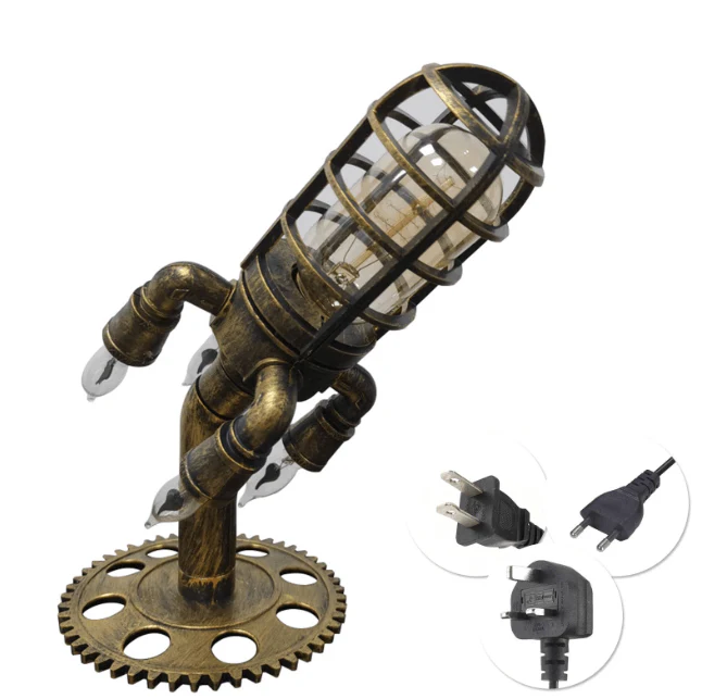 Vintage Steampunk raketti lamppu - Image 14